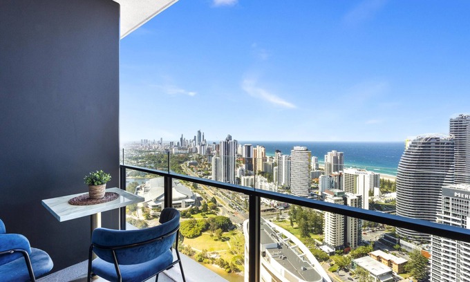 Broadbeach Apartment | Cozy 2 Bed 1 Bath Ocean/City View Unit(No Parking) (14013 - 5N - NB)
