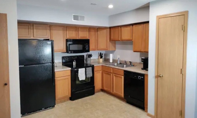 Quad Cities Condo | Cozy 2bd condo with Fireplace in Davenport, IA