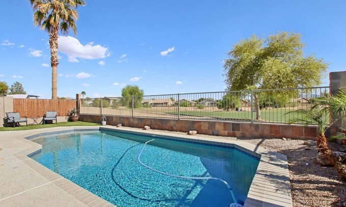 Coldwater Springs House | Cozy 3 bedroom home with private heated pool on a golf course with mountain view