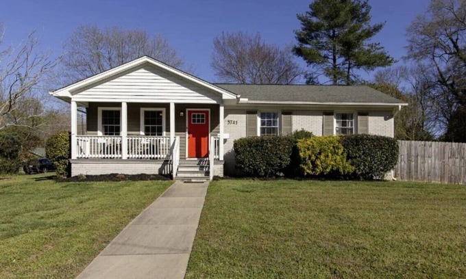 Charlotte House | Cozy 3BR House with Private Backyard and Easy Access to Uptown Charlotte