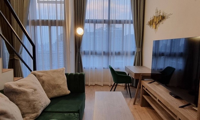 Rama 9 Condo | Cozy amazing view loft condo in Asoke Rama9 next to MRT