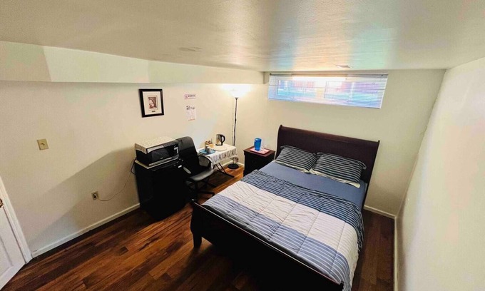 Durham Region Bed & Breakfast | Cozy and Private Bedroom in a Basement with complete Washroom