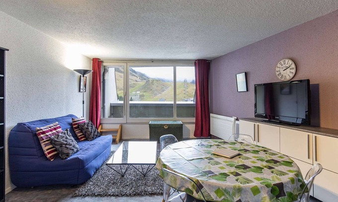 La Mongie Apartment | Cozy Apartment 6 ppl, 1 bdr, 80m from slopes - La Mongie