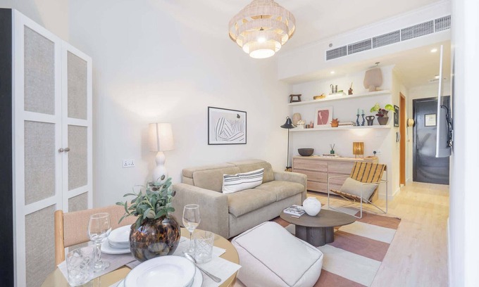 Jumeirah Village Triangle Apartment | Cozy Apartment in JVT Sleeps 4 with Balcony
