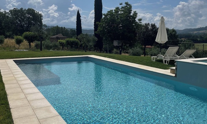 Todi Apartment | Cozy apartment in villa with pool surrounded by olive trees in Todi - Olivo