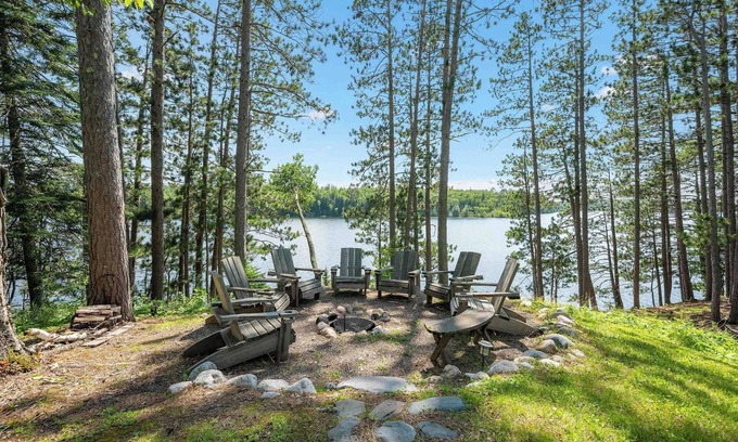 Bovey Cottage | Cozy Balsam Lake Cabin 1BR - 1 Bath w/Loft, Dock, Kayaks & Firepit – No Pets Allowed