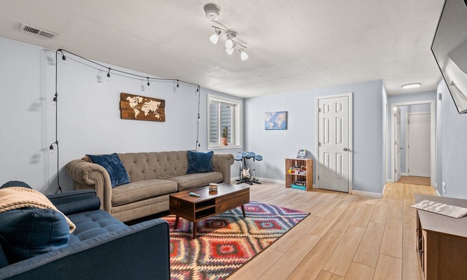 Loveland House | Cozy Basement Apt. w/Full Kitchen+Xbox+W/D & Games
