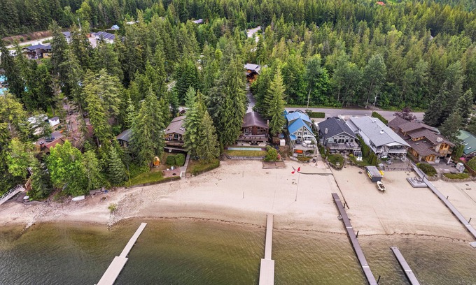 Swansea Point Cabin | Cozy Beach Front getaway, with mountains and lake views all around.