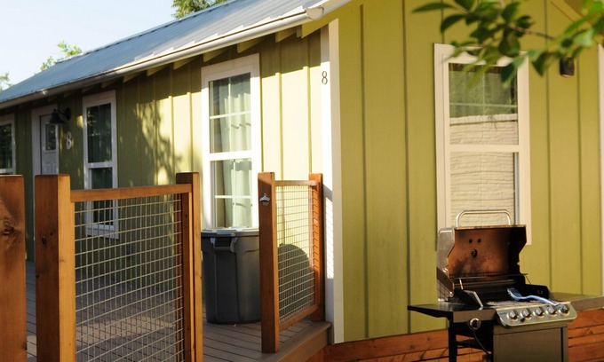 New Braunfels Cabin | Cozy Cabin near the Comal River-Cabin #8- Outdoors Theme. Walk to Wurstfest