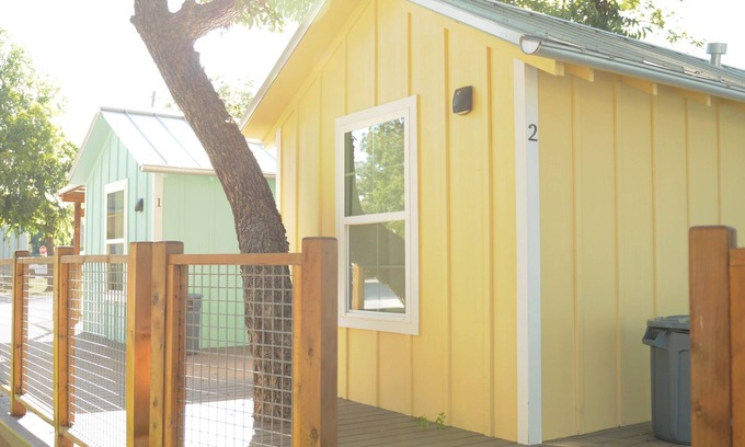 New Braunfels Cabin | Cozy Cabins near the Comal River- Cabin #2- Military Theme. Walk to Wurstfest