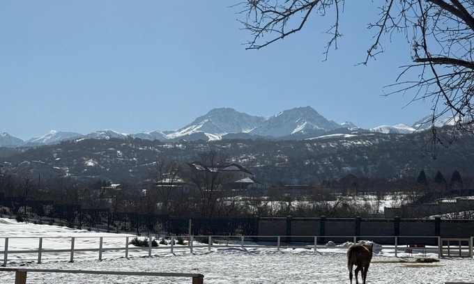 Almaty Ski Chalet | Cozy chalet in delightful Almaty with WiFi, AC with stunning city view