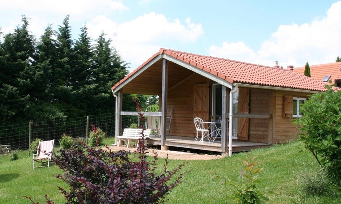 Echassieres Cottage | Cozy Chalets with Pool Access, Outdoor Activities, and Scenic Green Space