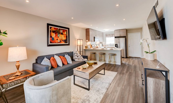 Loring Heights Apartment | Cozy King Bed w/ comfortable sleeper sofa and “Free Parking” awaits you!