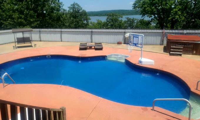 Blocker House | Cozy Lake home with pool, hot tub, private dock, game room and more!