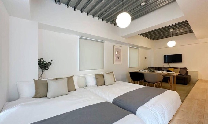 Hiroshima City Centre Apartment | Cozy & Modern Studio Apt 5 Mins Walk to Peace Park