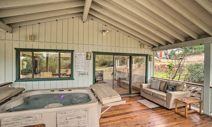 Pine House | Cozy Pine Retreat with Private Hot Tub and Views