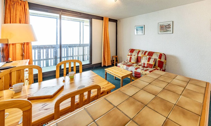 Saint-Francois-Longchamp Apartment | Cozy studio at the foot of the slopes with balcony, for 4, fully equipped