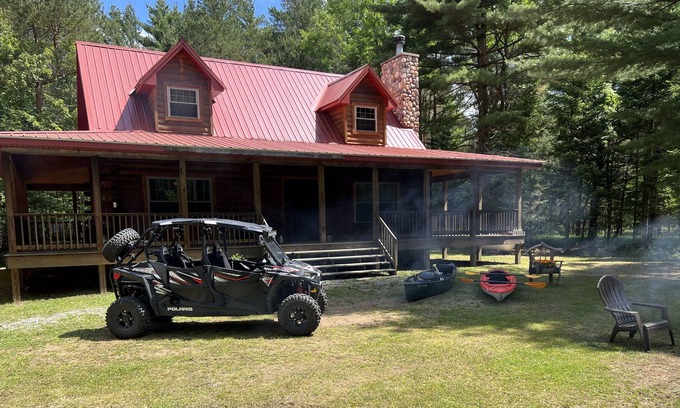 Forestport Cabin | Cozy secluded cabin on a main snowmobile trail we call Rock Inn the Forest
