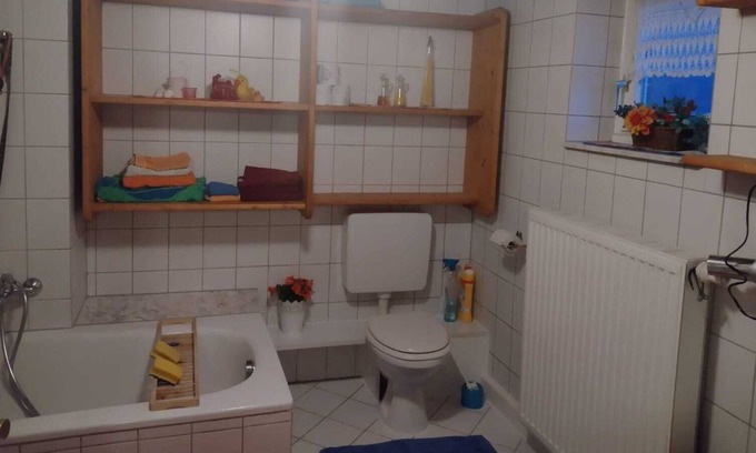 Burgwallbach Apartment | Cozy, small, fine holiday home on the edge of the forest with a fireplace