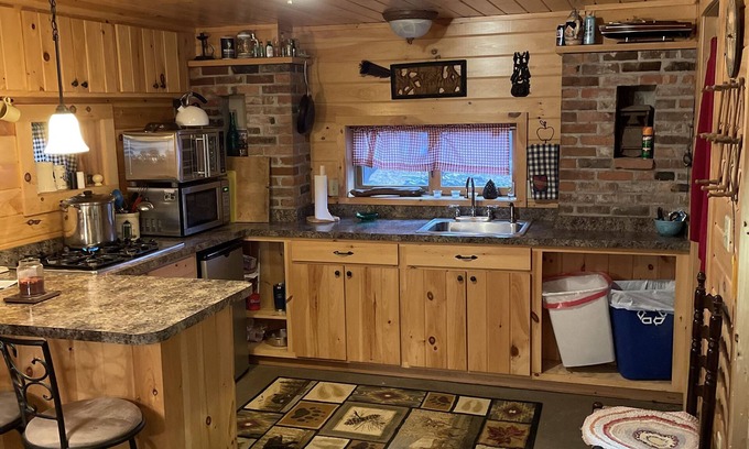 Brantingham Cabin | Cozy Stone House Cabin at Brantingham Lake! Pet Friendly!!
