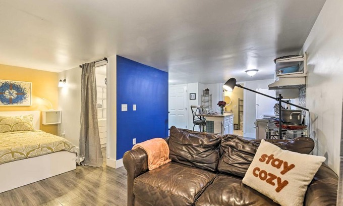 Winooski Apartment | Cozy Studio Plus in Winooski with Home Gym!