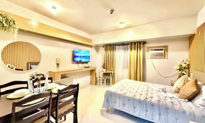 Cebu Apartment | Cozy studio with AC, WiFi, fitness room in wonderful Cebu City