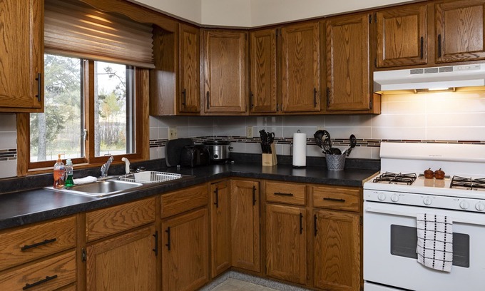 Bergland House | Cozy two-bedroom home with views of Lake Gogebic.