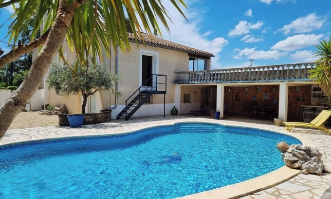 Homps Villa | Cozy villa with a private pool and a terrace