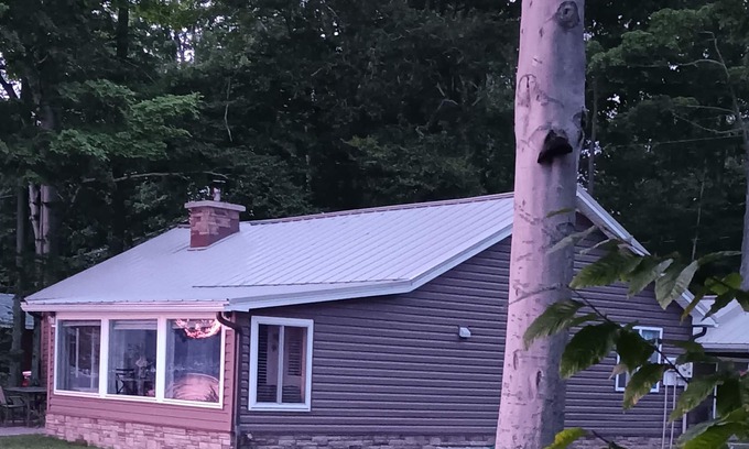 Pulaski House | Cozy waterfront house on beautiful South Sandy Pond - w/ a sunroom and 2 BR's.
