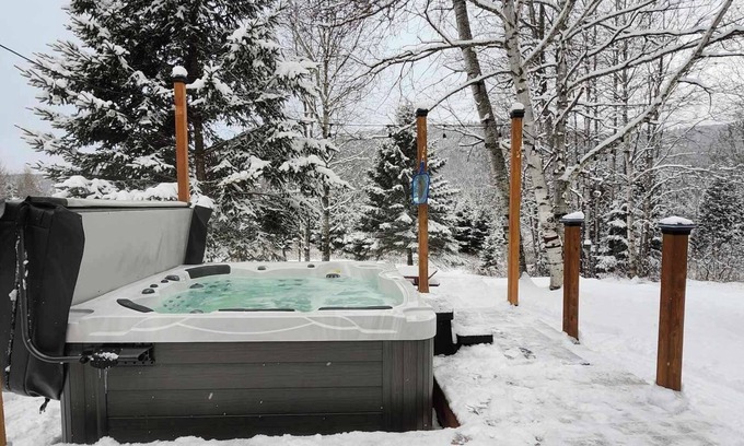 Saint-Michel-des-Saints House | Cozy wood cabin with Spa, 5 mn from snowmobile trails & beaches - 8 pers