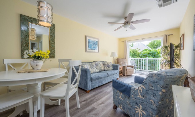 Truman Annex Condo | Craig & Cindy Key West Truman Annex Shipyard Condo with balcony at Mile Marker 0