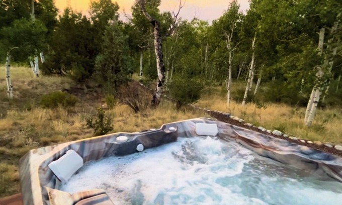 Nathrop Cabin | Creekfront Mnt View Hot Tub Quiet 4 ac FirePit Custom Built Starlink