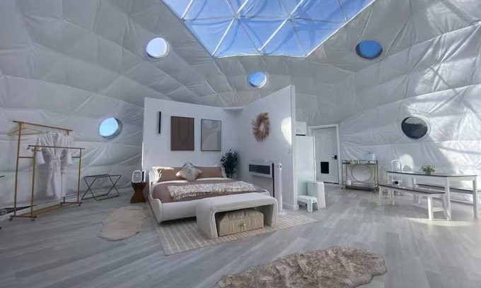 Crestone House | CrestDomes: “Dome of Dreams” a Luxury Glamping Dome Home near the Sand Dunes