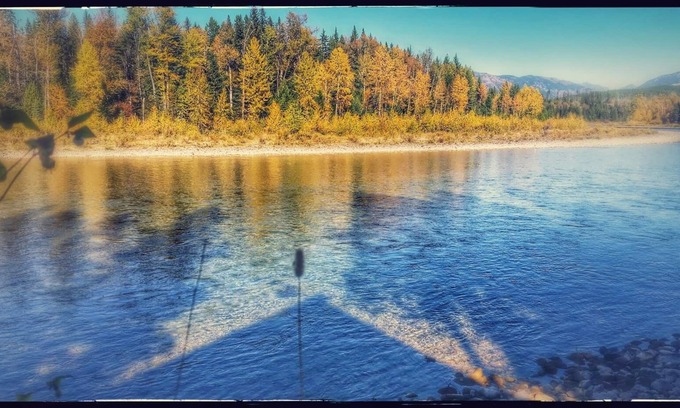 Columbia Falls Cabin | Custom Log Home bordering Glacier Park and North Fork River!