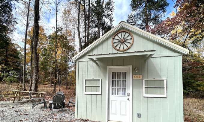 Big Rock Cabin | Cute Cozy Cabin in Hidden Haven Campground