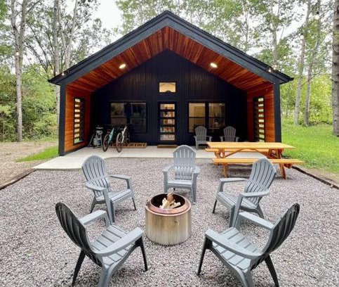 Crosby House | Cuyuna Adventure Cabin: Solo Stove - On Bike Trail