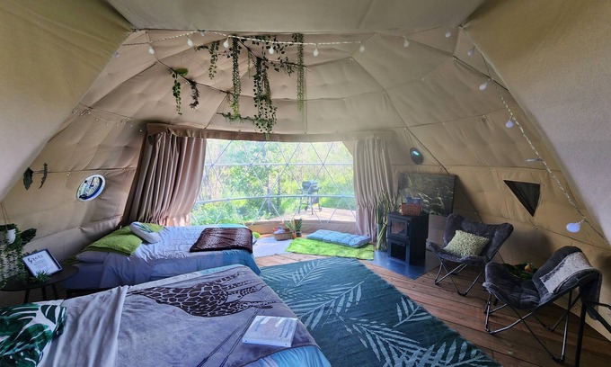 Rosedale Cabin | #D3 Rainforest Getaway Dome- 2 Dbl beds-No pets Please