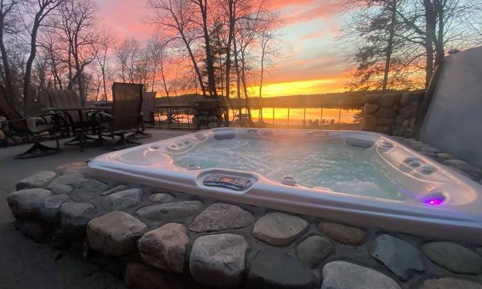 Park Rapids House | Day Spring Long Lake · Lake Front custom estate home, hot tub, gym +