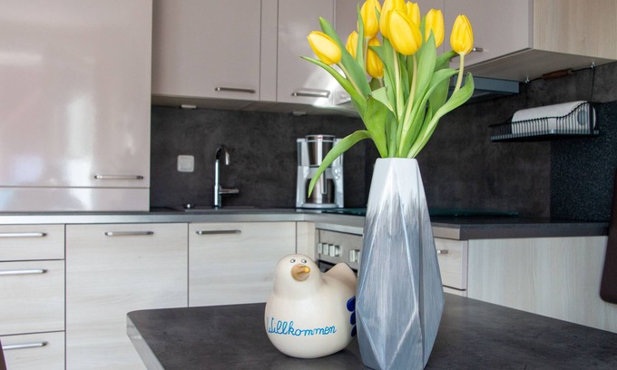 Dorumer Neufeld Apartment | Bright modern family-friendly apartment near the beach with dog