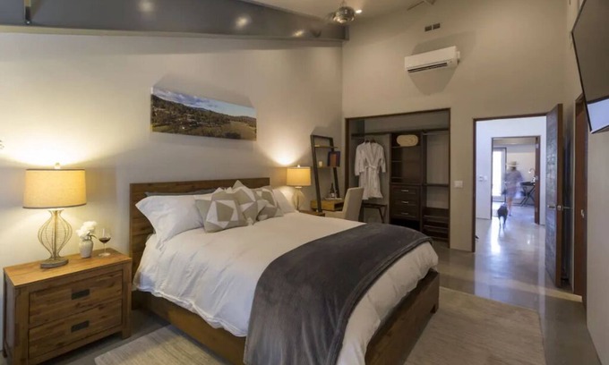 Clear Lake Apartment | Deluxe King Room on Winery & Vineyard Property