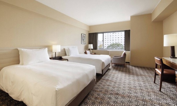 Takanawa Hotel | Deluxe Twin Room hotel with AC, fitness room, WiFi in brilliant Minato City