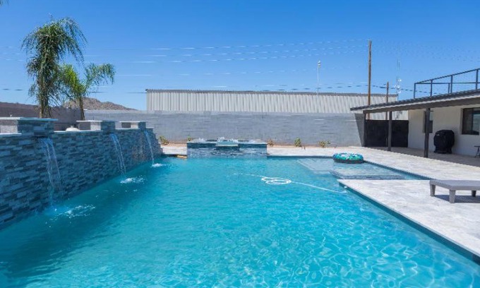 San Tan Valley House | Desert getaway retreat pool spa billiards bbq