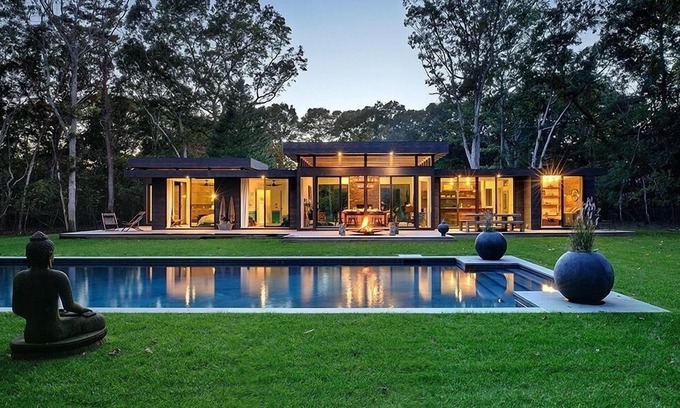 Barnes Landing House | Designers Home in Amagansett/Springs Modern Published In Architectural Digest