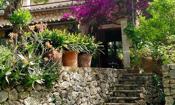 Deia House | Detached natural stone finca with idyllic garden and small pool