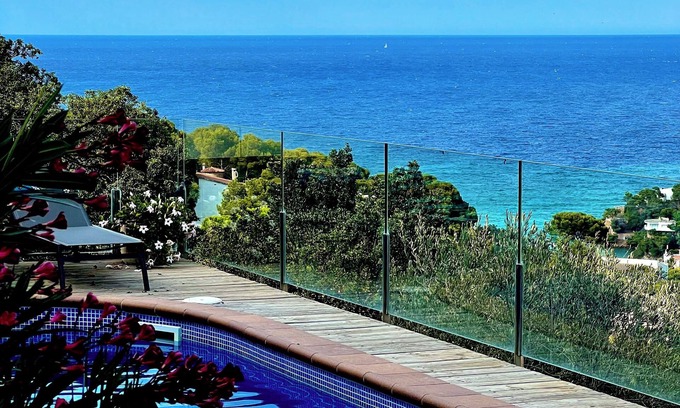 Sa Riera Villa | Detached villa with splendid sea view and private pool. Sa Riera, 8 beds