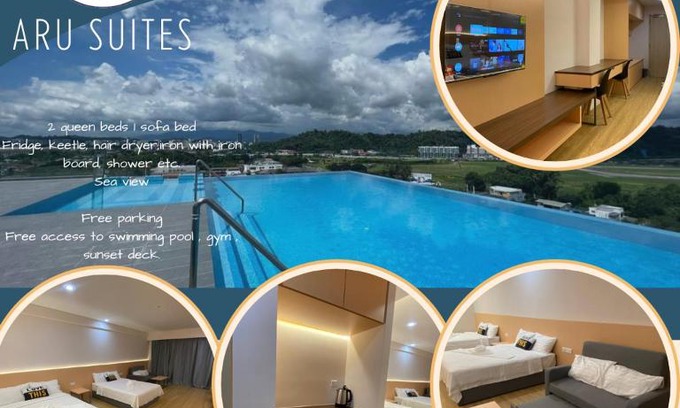 Tanjung Aru Apartment | Dgku homestay ARU SUITES