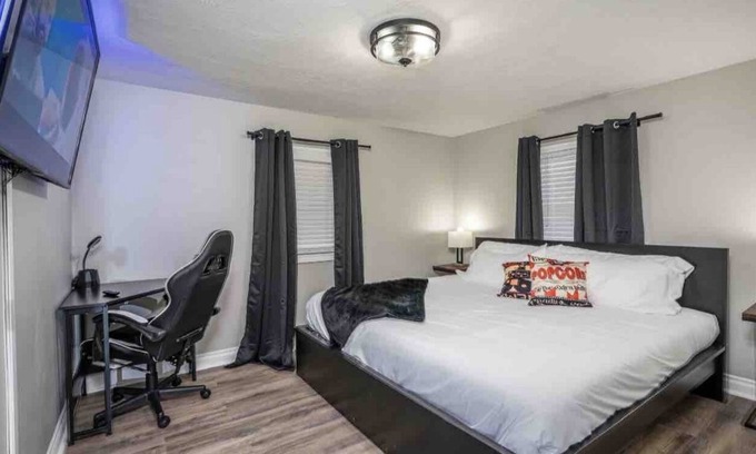 Lansing House | Dinner and a Movie | 2 BR & 1 BA | Lansing Home