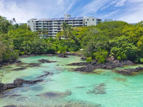 Hilo Apartment | Direct Oceanfront Mauna Loa Shores Honu Elua #508 next to Carlsmith Beach park, Hilo HI