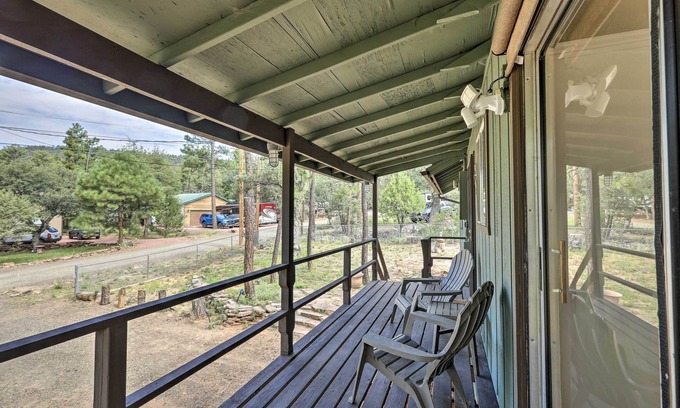 Strawberry Cabin | Direct Trail Access & Deck: Bright Pine Cabin!