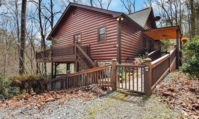 Hidden Lake Cabin | Discover tranquility at Hidden Oasis, a charming home nestled in serene Cherry Log Mountain